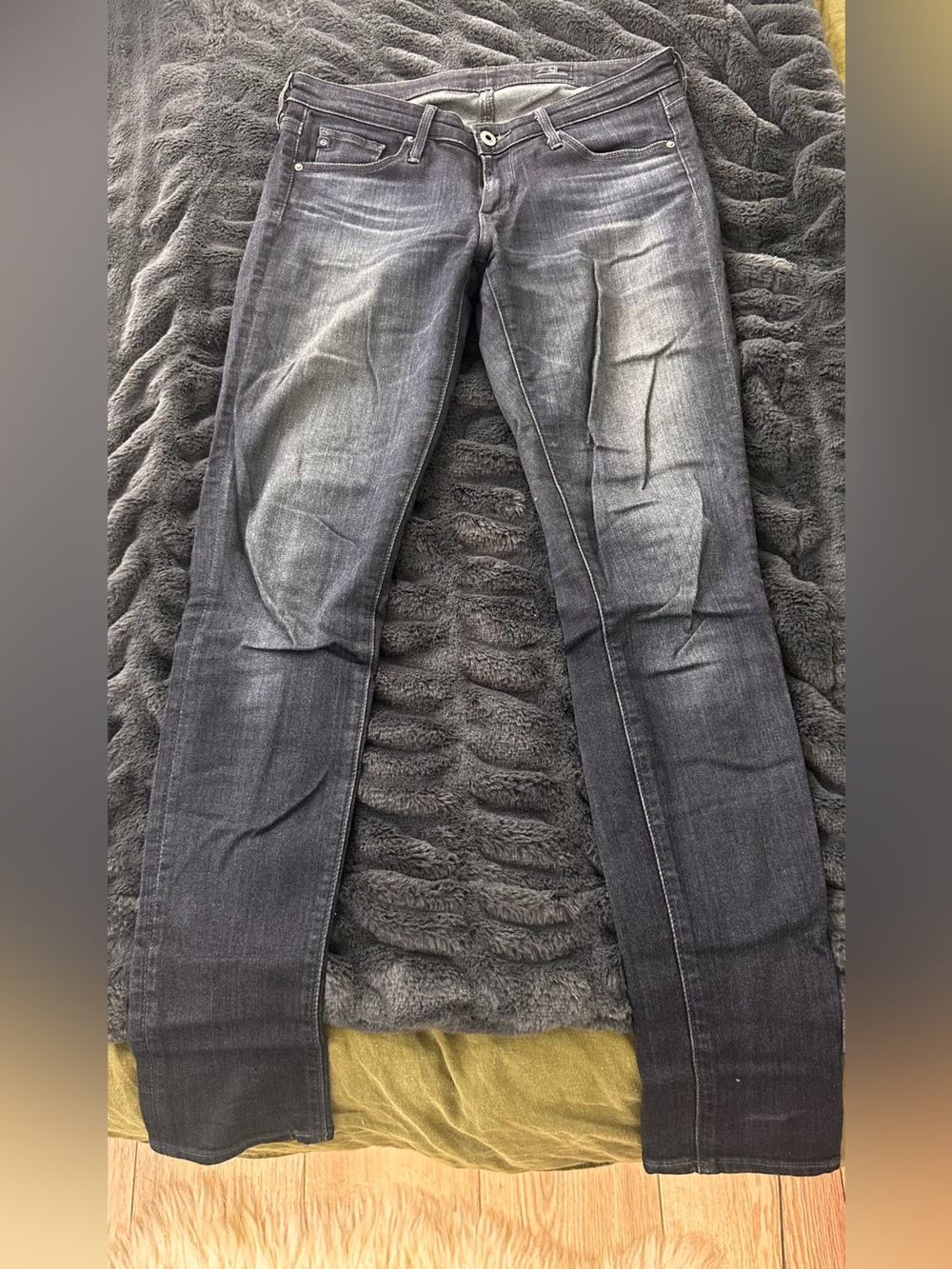 AG Adriano Goldschmied Black Denim Label Detail